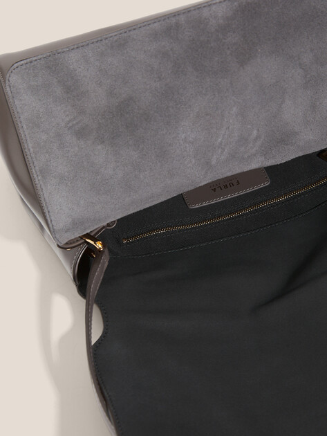 Женская сумка  FURLA, Артикул FURLA DOMUS M SHOULDER BAG 32, коричнево-серый | 4912148. Ракурс 4