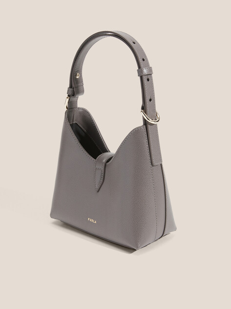 Женская сумка  FURLA, Артикул FURLA IRIDE MINI HOBO, темно-серый | 4912203. Ракурс 3