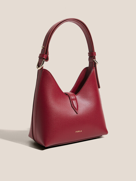 Женская сумка  FURLA, Артикул FURLA IRIDE MINI HOBO, вишневый | 4912205. Ракурс 3