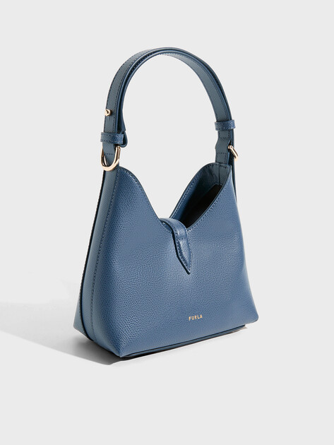 Женская сумка  FURLA, Артикул FURLA IRIDE MINI HOBO, серо-синий | 4912207. Ракурс 3