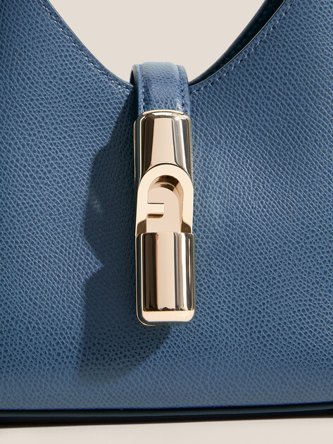 Женская сумка  FURLA, Артикул FURLA IRIDE MINI HOBO, серо-синий | 4912207. Ракурс 2