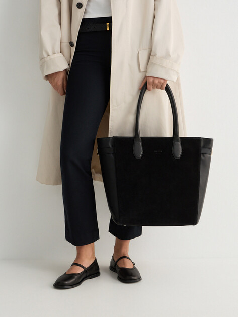 Женский тоут GUESS ANITHA LARGE TOTE, Артикул HWANSSP6204, черный | 4913162. Ракурс 5