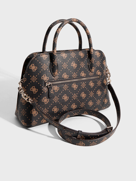 Женский тоут GUESS EMELIE LOGO 2 COMP SATCHEL, Артикул HWGP9928060, темно-коричневый | 4913463. Ракурс 3 Женский тоут GUESS EMELIE LOGO 2 COMP SATCHEL, Артикул HWGP9928060, темно-коричневый | 4913463. Ракурс 3