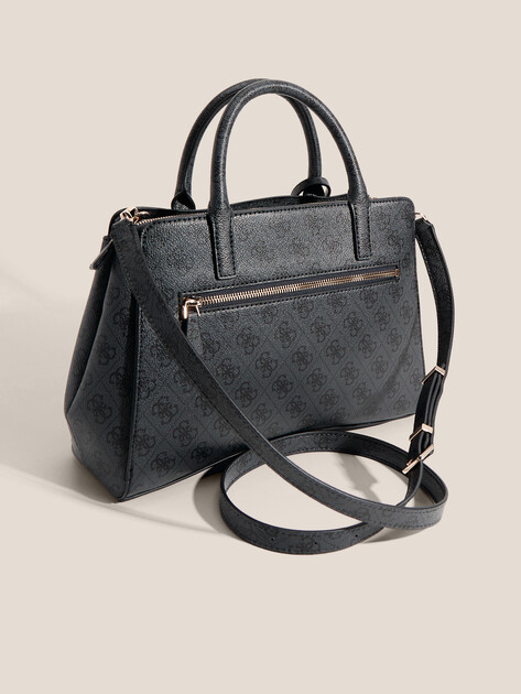 Женский тоут GUESS LEONA LOGO MULIT COMP SATCHEL, Артикул HWSG9917060, темно-серый | 4913551. Ракурс 3