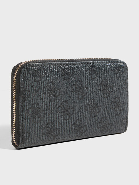 Женский кошелёк GUESS LAUREL II SLG MED ZIP AROUND, Артикул SWSG7459140, темно-серый | 4913771. Ракурс 2