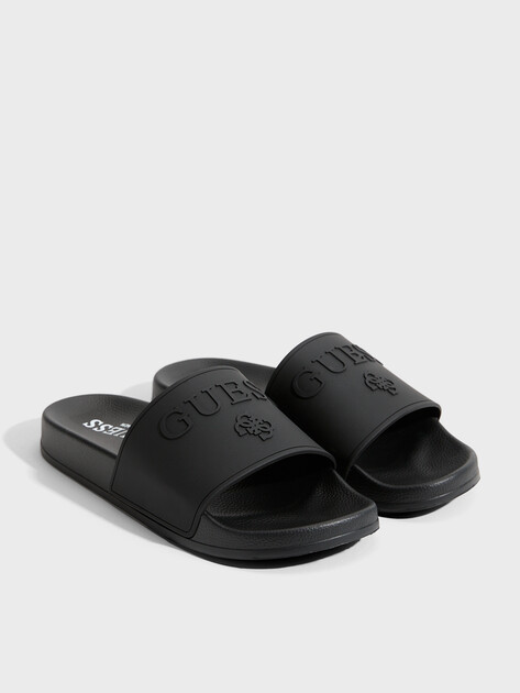 Женские сланцы GUESS SLIPPERS, Артикул E6GZ17BB00F, черный | 4915240. Ракурс 2 Женские сланцы GUESS SLIPPERS, Артикул E6GZ17BB00F, черный | 4915240. Ракурс 2