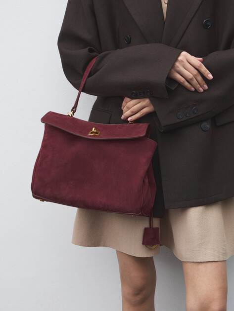 Женская сумка  MAISON DAVID, Артикул VERONICA MINI, бордовый | 4918886. Ракурс 5