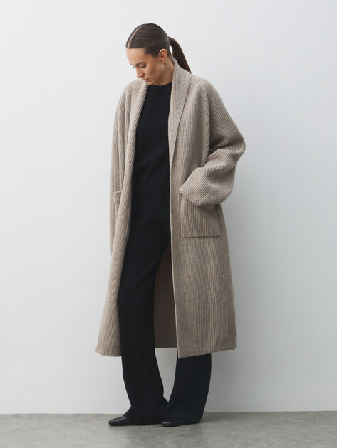 Женский кардиган MAISON DAVID, Артикул ML-KN136005, бежевато-серый | 4919459. Ракурс 2 Женский кардиган MAISON DAVID, Артикул ML-KN136005, бежевато-серый | 4919459. Ракурс 2