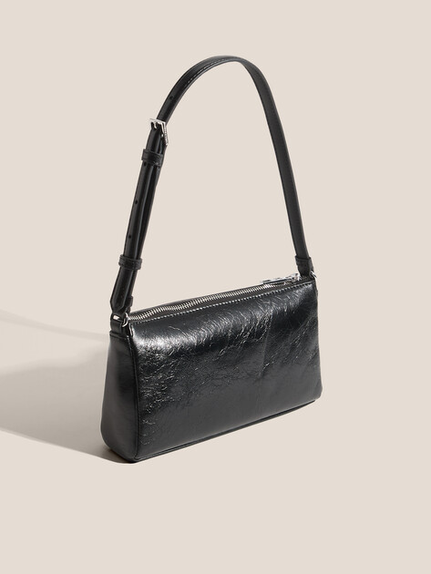 Женская сумка  KARL LAGERFELD k/kuilt sm shoulder bag rh, Артикул A4W30052, черный | 4919482. Ракурс 3