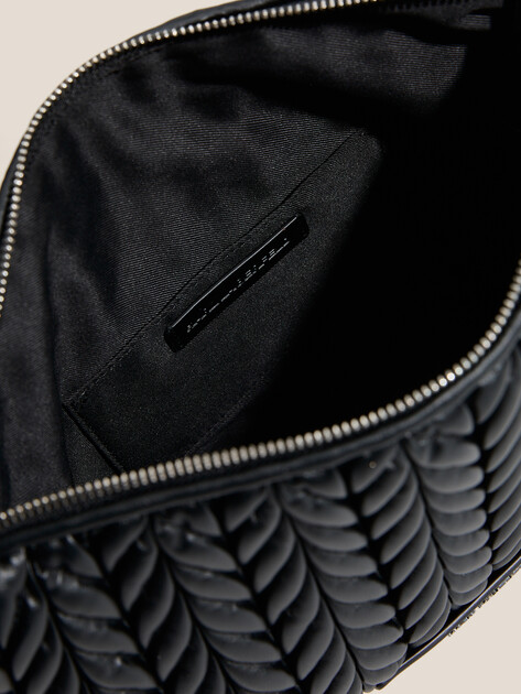 Женская сумка  KARL LAGERFELD k/weave md sb, Артикул A4W30072, черный | 4919557. Ракурс 4