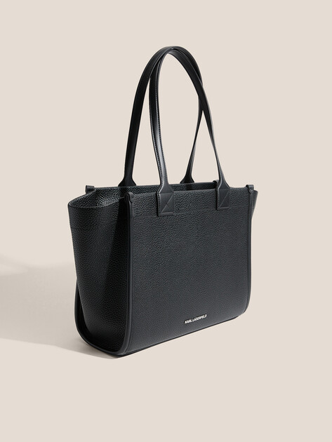 Женский тоут KARL LAGERFELD k/skuare ew md tote grainy, Артикул A4W30258, черный | 4920330. Ракурс 3