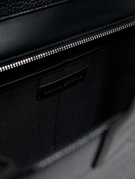 Женский тоут KARL LAGERFELD k/skuare ew md tote grainy, Артикул A4W30258, черный | 4920330. Ракурс 4