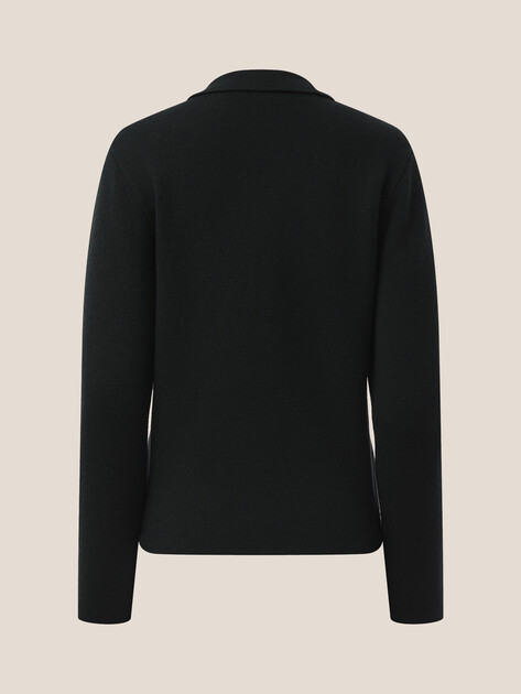 Женский джемпер поло MAISON DAVID, Артикул ML-KN50006, черный | 4922196. Ракурс 7