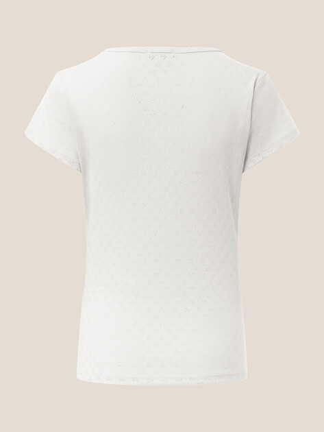 Женская футболка ETAM, Артикул POLLIN - T-SHIRT MC, белый | 4923412. Ракурс 7