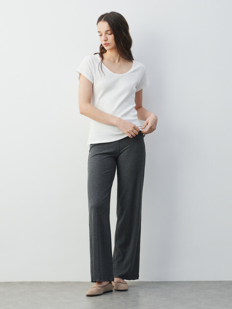 Женская футболка ETAM, Артикул POLLIN - T-SHIRT MC, белый | 4923412. Ракурс 2