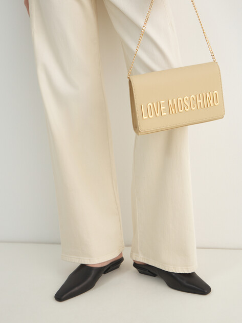 Клатч LOVE MOSCHINO SMART DAILY BAG, Артикул JC4103PP, светло-бежевый | 4924671. Ракурс 5