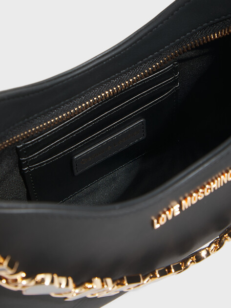 Женская сумка  LOVE MOSCHINO DANGLING, Артикул JC4070PP SS25, черный | 4924677. Ракурс 4
