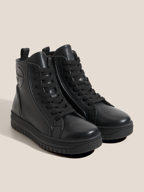 Женские высокие кеды TAMARIS, Артикул 1-26415-75 (K), черный | 4930262. Ракурс 2 Женские высокие кеды TAMARIS, Артикул 1-26415-75 (K), черный | 4930262. Ракурс 2