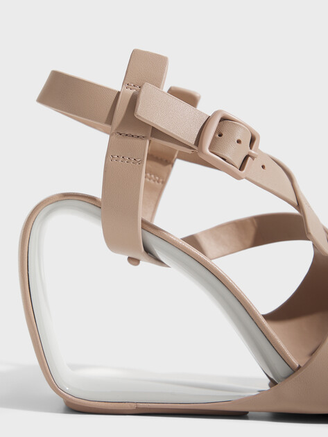 Женские босоножки UNITED NUDE Mobius Straps Hi, Артикул Mobius Straps Hi, пыльно-бежевый | 4931225. Ракурс 3