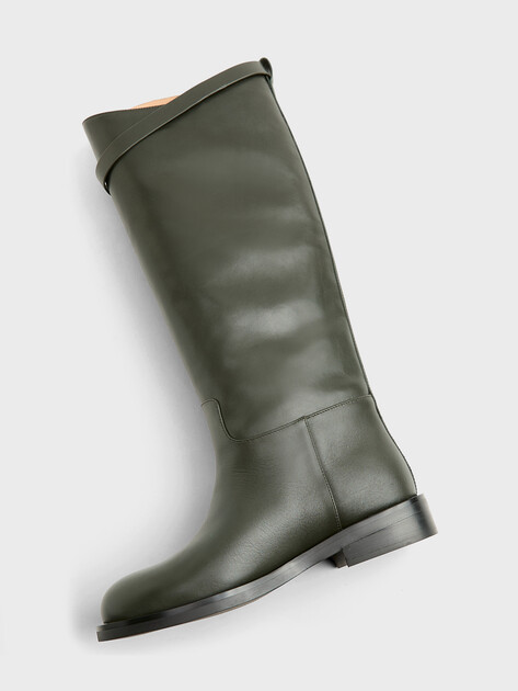 Женские сапоги TENDANCE, Артикул SW609A-21, темно-зеленый | 4932949. Ракурс 4