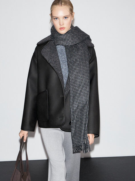 Женская дубленка  MAISON DAVID, Артикул NOEL_SDF_DR, темно-серый | 4933435. Ракурс 5