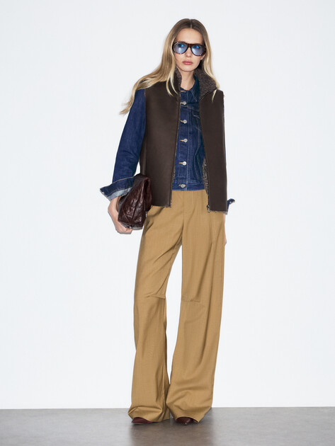 Женский жилет MAISON DAVID, Артикул LUNETTE_SDF_DR, коричневый | 4933661. Ракурс 2