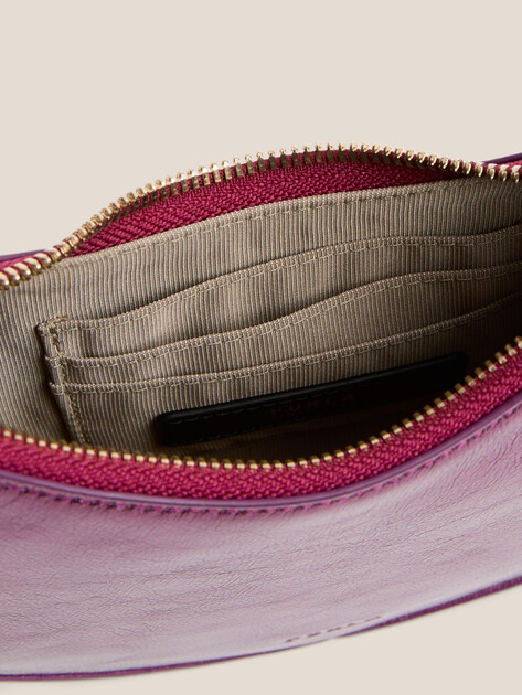 Женская сумка  FURLA, Артикул FURLA DELIZIA MINI SHOULDER BAG, фиолетовый | 4936508. Ракурс 4