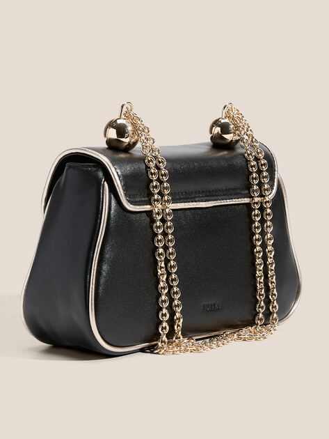 Женская сумка FURLA, Артикул FURLA HEATHER MINI SHOULDERBAG, черный | 4937109. Ракурс 3 Женская сумка FURLA, Артикул FURLA HEATHER MINI SHOULDERBAG, черный | 4937109. Ракурс 3