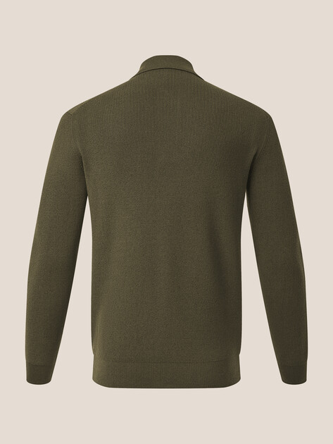 Мужской джемпер поло MAISON DAVID, Артикул MD-KN5337, зеленый | 4939359. Ракурс 7