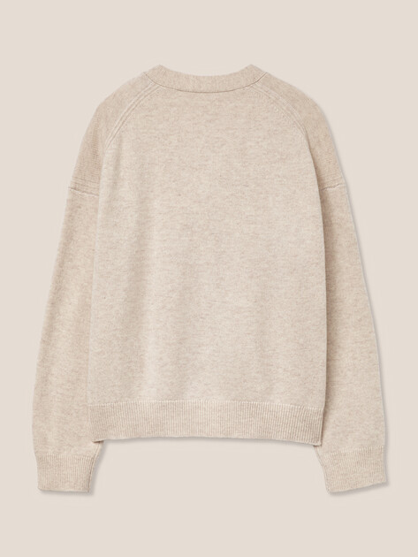 Женский кардиган MAISON DAVID, Артикул MDS-KN07, светло-бежевый | 4939709. Ракурс 7