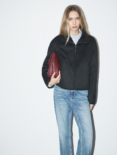 Женская дубленка MAISON DAVID, Артикул NICOLA_SDF_S, черный | 4939843. Ракурс 5 Женская дубленка MAISON DAVID, Артикул NICOLA_SDF_S, черный | 4939843. Ракурс 5