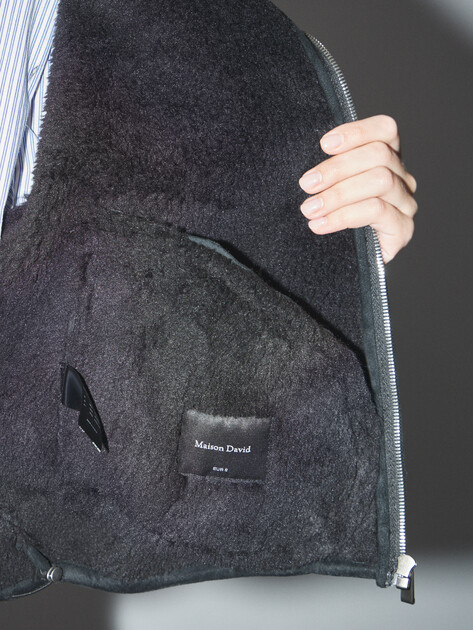 Женская дубленка MAISON DAVID, Артикул NICOLA_SDF_S, черный | 4939843. Ракурс 6 Женская дубленка MAISON DAVID, Артикул NICOLA_SDF_S, черный | 4939843. Ракурс 6