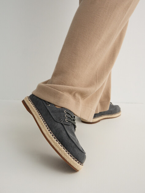 Женские эспадрильи TENDANCE, Артикул YS-58195A-2, темно-серый | 4942433. Ракурс 7