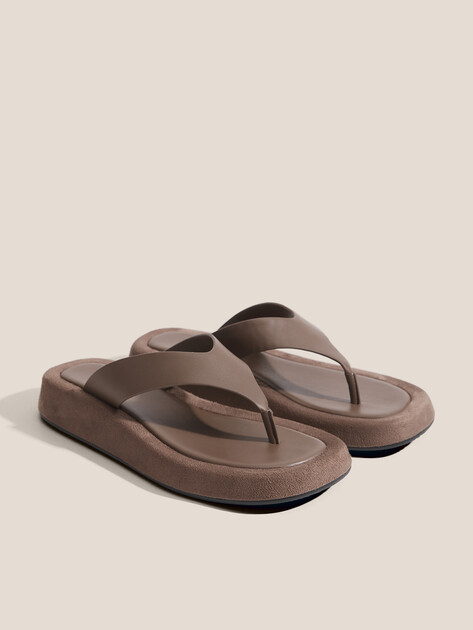 Женские вьетнамки TENDANCE, Артикул YS-58261L-2, серовато-коричневый | 4943136. Ракурс 2