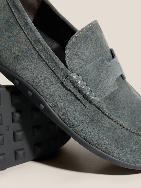 Мужские лоферы TENDANCE, Артикул YS-M58216A-1, зелено-серый | 4943599. Ракурс 3
