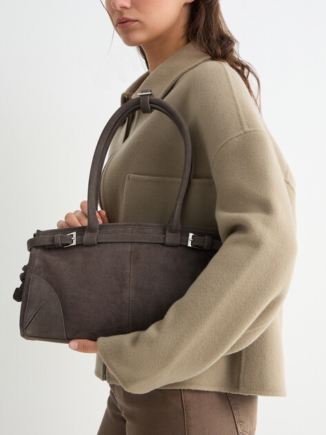 Женский тоут TENDANCE, Артикул MRH24-510NJ, коричнево-серый | 4946445. Ракурс 5 Женский тоут TENDANCE, Артикул MRH24-510NJ, коричнево-серый | 4946445. Ракурс 5
