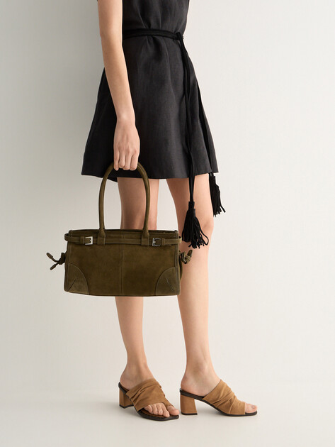 Женский тоут TENDANCE, Артикул MRH24-510NJ, хаки | 4946451. Ракурс 5