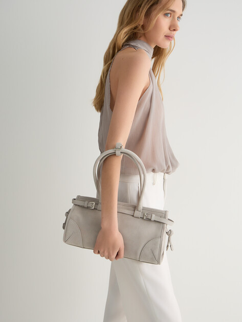 Женский тоут TENDANCE, Артикул MRH24-510NJ, светло-серый | 4946457. Ракурс 5