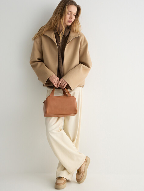 Женская сумка  TENDANCE, Артикул MRH25-303A, бежево-коричневый | 4946482. Ракурс 5