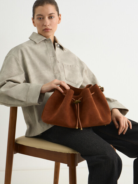 Женская сумка  TENDANCE, Артикул MRH25-232, оранжево-коричневый | 4946509. Ракурс 5