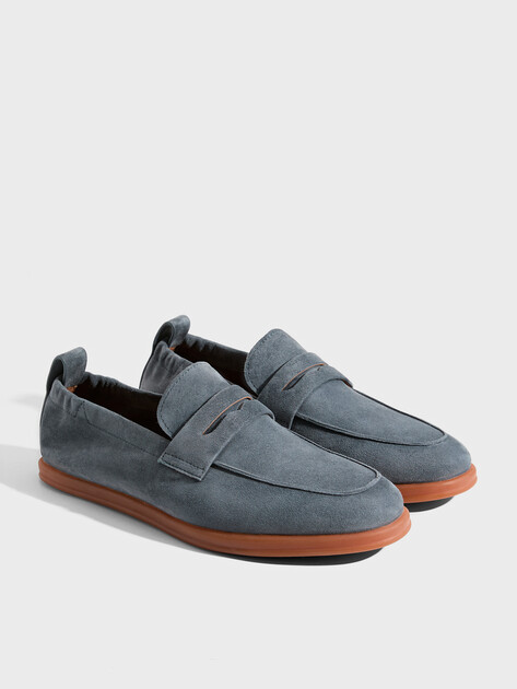 Мужские Лоферы Maison david TM3315D-5 серо-синий