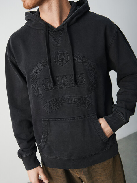 Мужское худи GUESS ECO TYLER HVY GUESS HOODIE, Артикул M5BQ21KCNY4, черный | 4948944. Ракурс 3 Мужское худи GUESS ECO TYLER HVY GUESS HOODIE, Артикул M5BQ21KCNY4, черный | 4948944. Ракурс 3