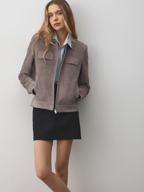 Женская куртка MAISON DAVID, Артикул HJ-93404, серый | 4949231. Ракурс 5