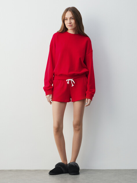 Женские шорты ETAM, Артикул GLENN - SHORT, красный | 4949274. Ракурс 2