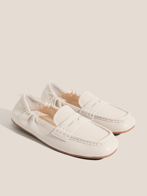 Женские лоферы MAISON DAVID, Артикул TM3625F-1, молочно-бежевый | 4949610. Ракурс 2