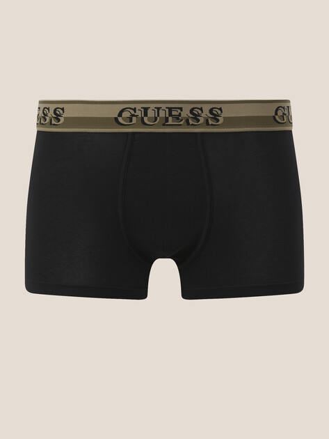Мужские трусы 3 шт. GUESS JOE BOXER TRUNK 3 PACK PRINT, Артикул U5BG05K6YW1, хаки | 4951156. Ракурс 2