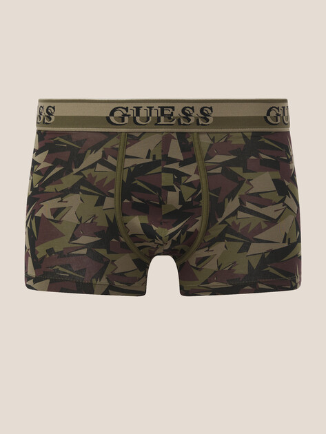 Мужские трусы 3 шт. GUESS JOE BOXER TRUNK 3 PACK PRINT, Артикул U5BG05K6YW1, хаки | 4951156. Ракурс 4
