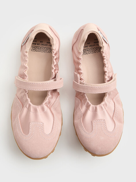 Женские Балетки Bronx 66712-SC бежево-розовый