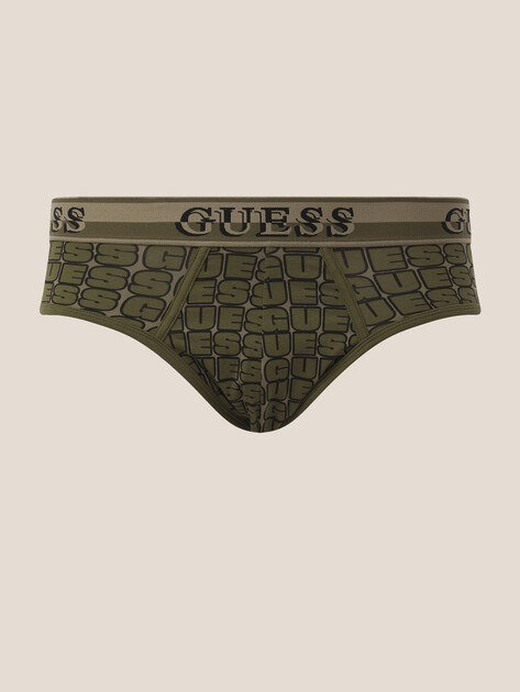 Мужские трусы 3 шт. GUESS JOE BRIEF 3 PACK PRINT, Артикул U5BG07K6YW1, мультицвет | 4952133. Ракурс 4
