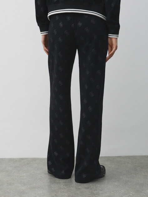 Женские широкие брюки  GUESS PAULINA WIDE LEG PANTS, Артикул V5BB00K1902, черный | 4952296. Ракурс 4